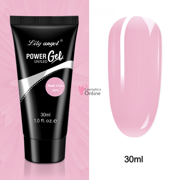 PolyAcril Gel UV/ LED pentru unghii false Lily Angel de 30 ML - 019 Nude Color